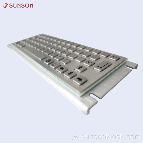 Keyboard Stainless Steel kanggo Informasi Kiosk